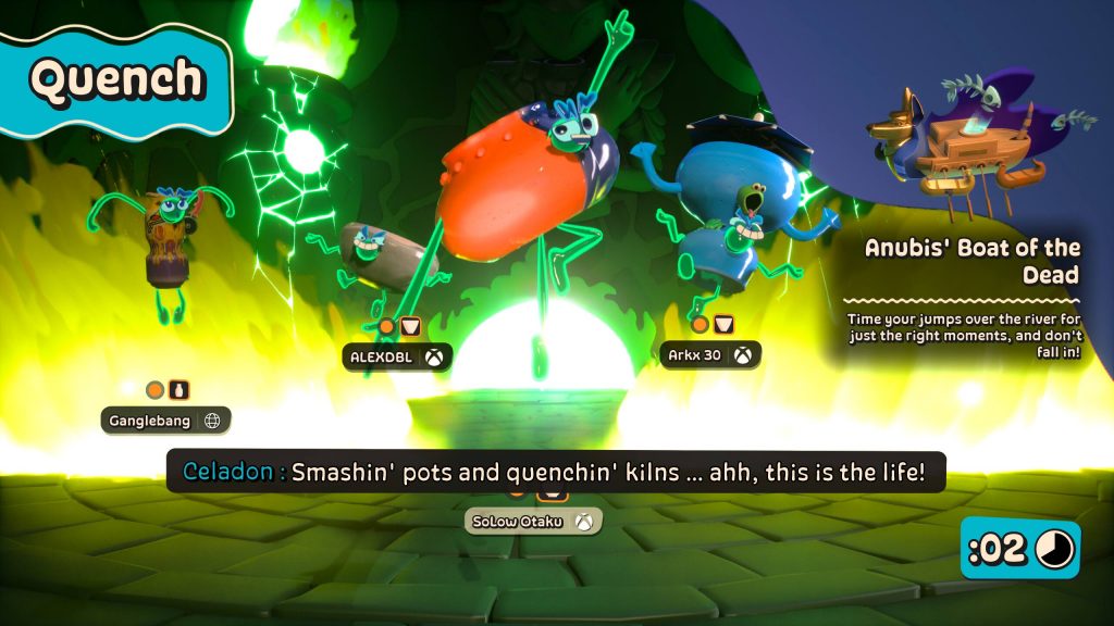 Team Lineup Screen before match in Kiln
