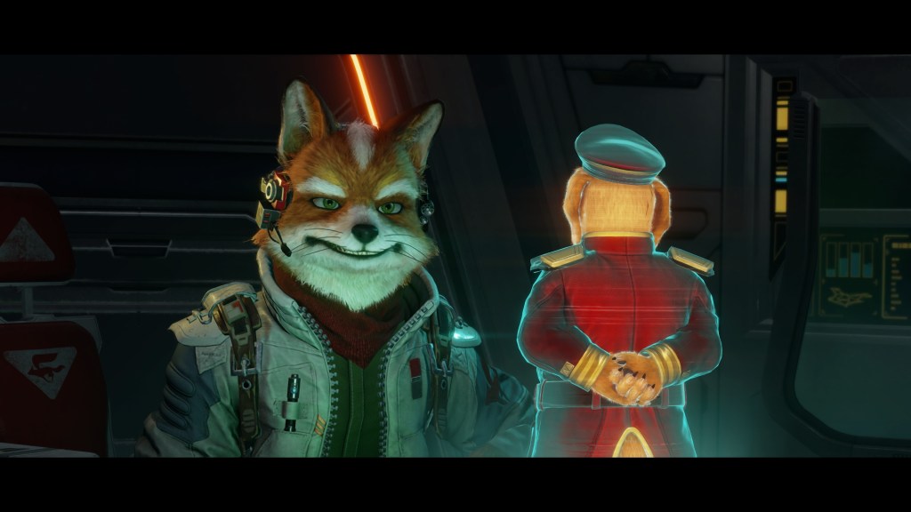 Fox McCloud and General Pepper 