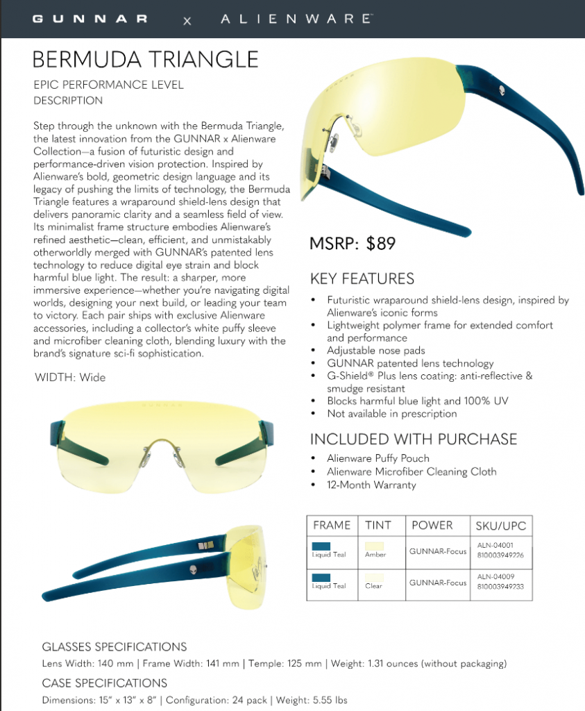 Gunnar Alienware Line