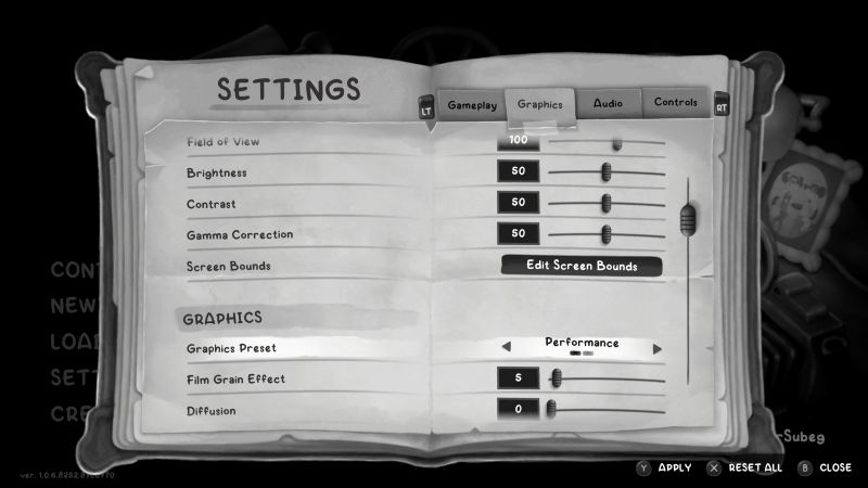 Setting's Tab