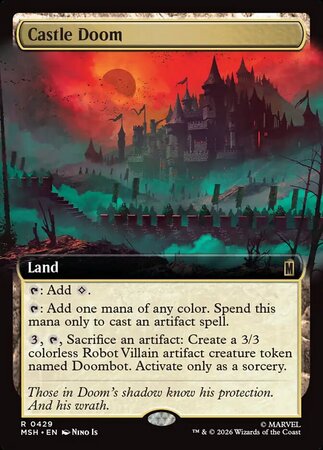 Castle Doom on a Magic Card