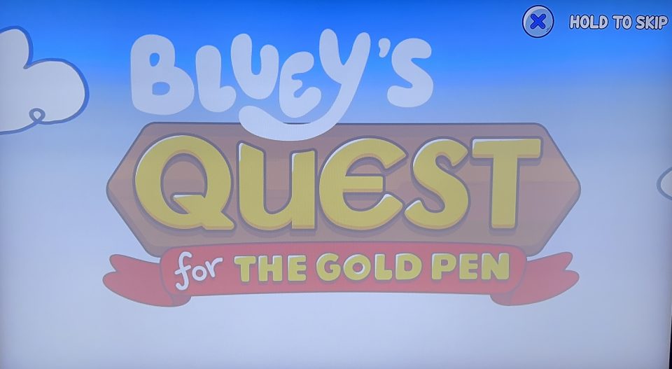 Bluey title screen