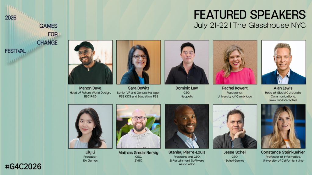 Featured speakers of Games for Change 2026