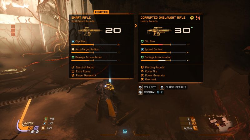 Saros Weapons UI