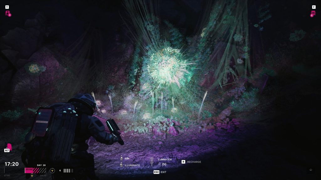 Screenshot of Jan face to face with an anomaly