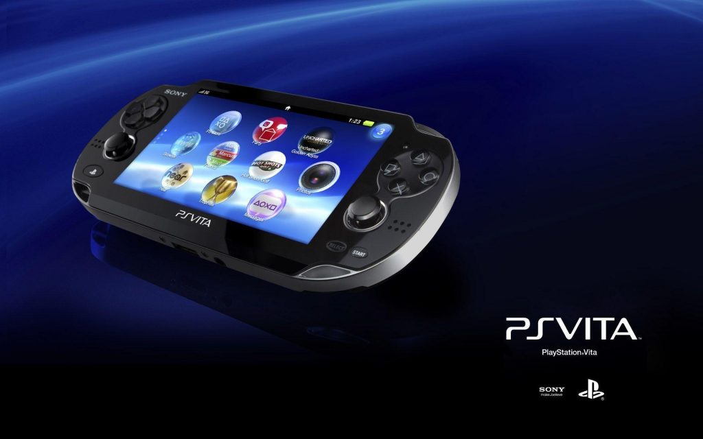 Art work of the PS Vita, Sony's last proper handheld consoles.