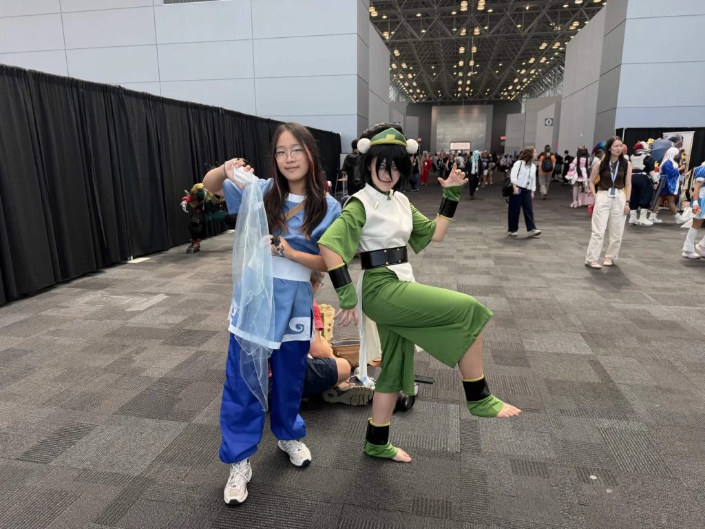 Cosplay of iconic characters from 'Avatar: The Last Airbender'.