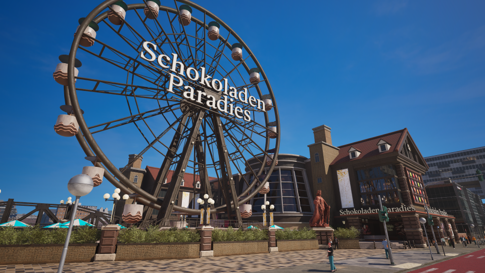 Driving by the Schokoladen Paradies in 'Crazy Taxi: World Tour'!