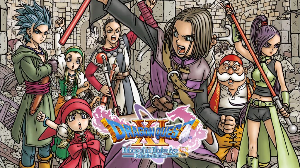 Key art for Dragon Quest XI S: Echoes of an Elusive Age Definitive Edition, for Nintendo Switch 2.