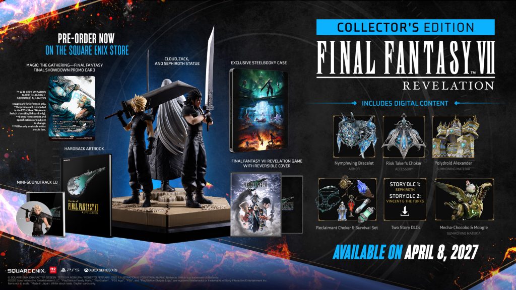 Final Fantasy 7 preorder goodies