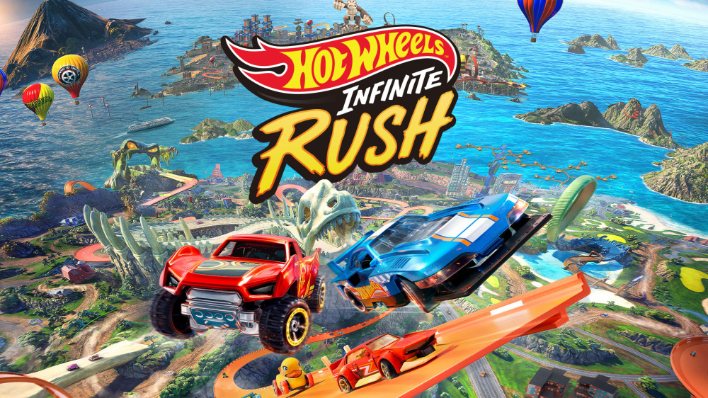 Key art for 'Hot Wheels Infinite Rush'.