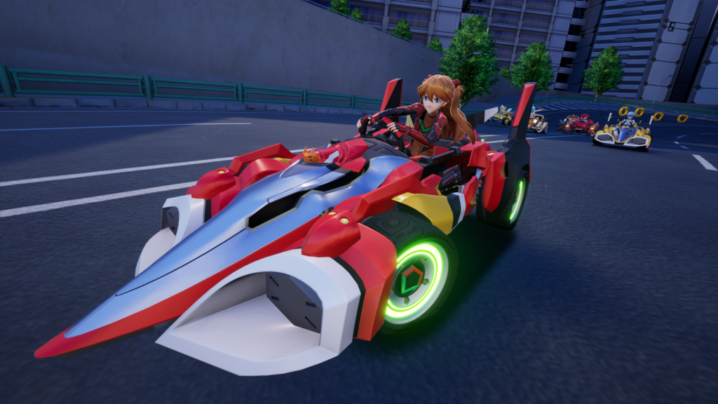 Asuka speeds across the race track in Sonic Racing CrossWorlds' Year Two Season Pass!