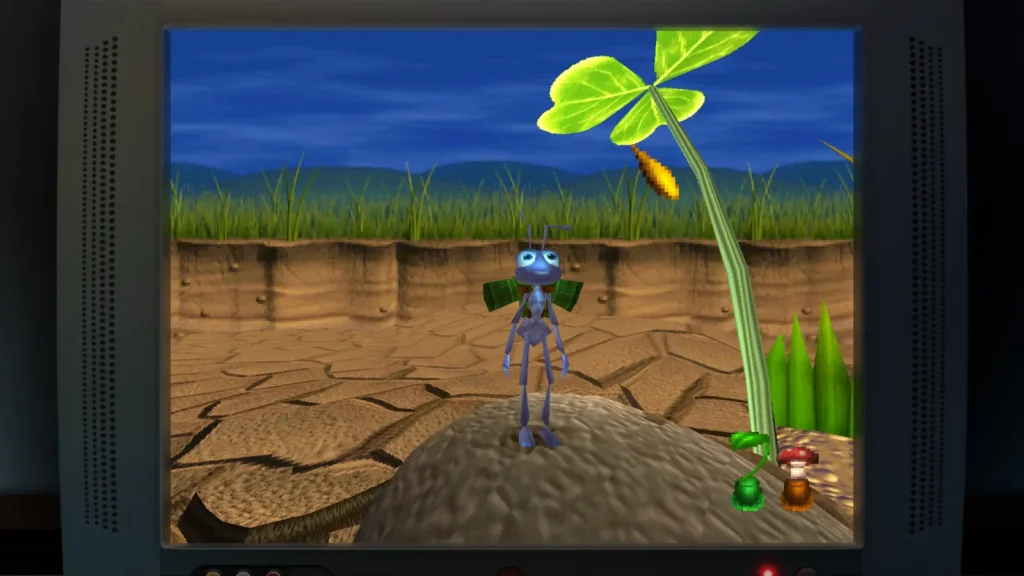 Flick goes on a big adventure in 'Bugs Life' on the PlayStation 1.