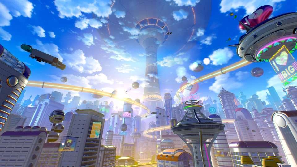 Amazing art of one of the cities in Xenoverse 3.
