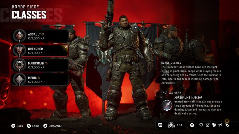 Gears of war e day horde siege class selection