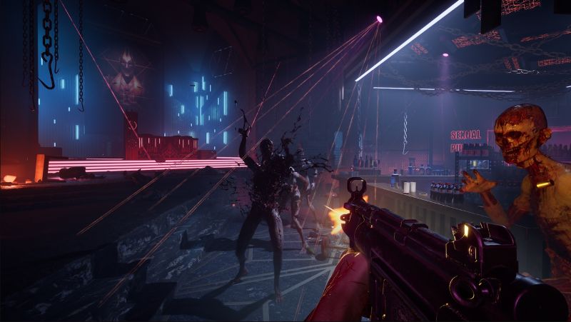 Hellraiser Revival fighting demons in a club