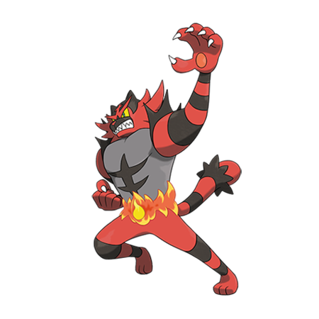Incineroar which is a Fire Fighting Feline
