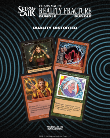 Four cards form the reality fracture bundle