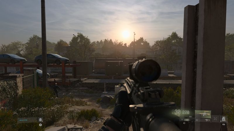 Modern Warfare 4 M4 Rifle in Train Station