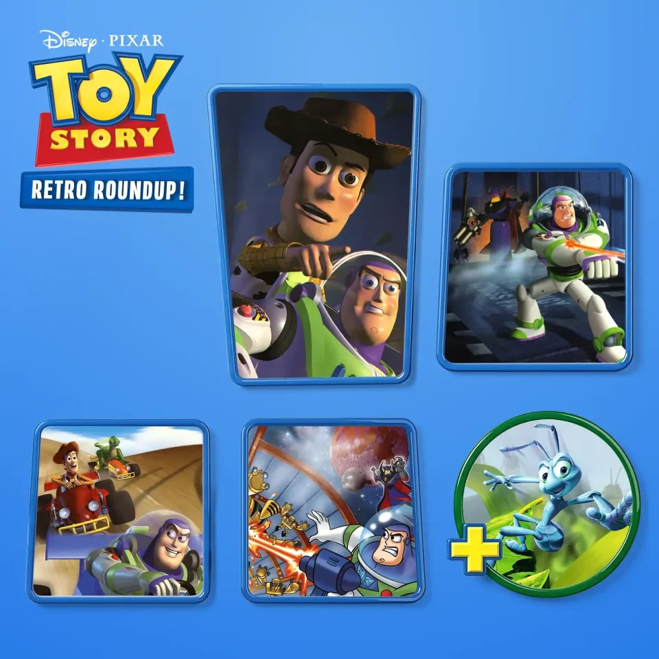 Key art for the 'Toy Story Retro Roundup!'