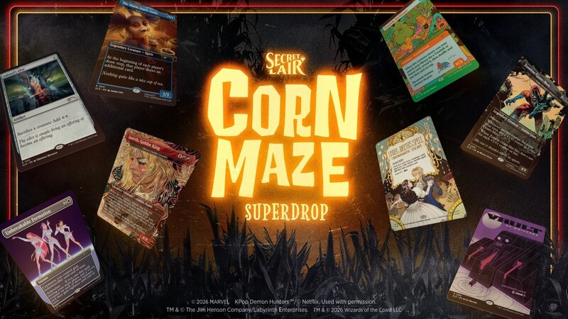 Secret Lair Corn Maze Superdrop Logo